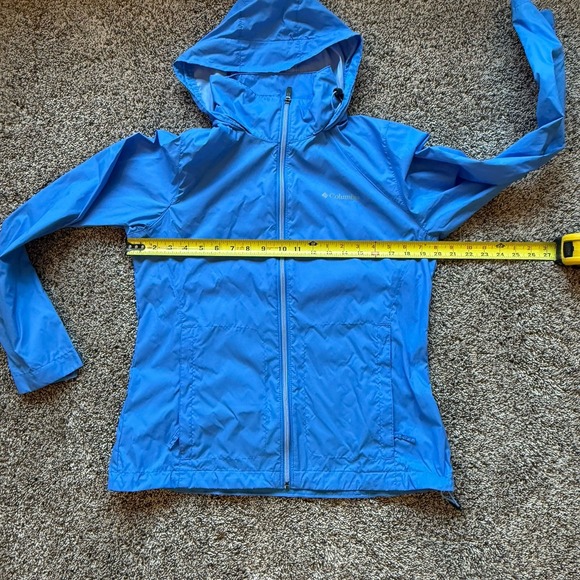 Columbia WL0127 Switchback III Women's Lightweight Raincoat Blue Jacket Size M - Picture 11 of 11
